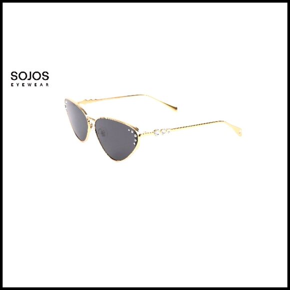 Retro Cateye Sunglasses with Rhinestone Accents UV400 Protection main image 5